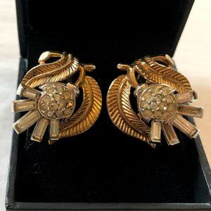 Vintage Gold and Diamond Earrings